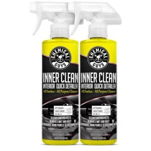 Chemical Guys SPI_663_1602 InnerClean Interior Quick Detailer and Protectant, Pineapple Scent, Safe for Cars, Trucks, SUVs, Jeeps, Motorcycles, RVs & More, 16 fl oz, 2 Pack