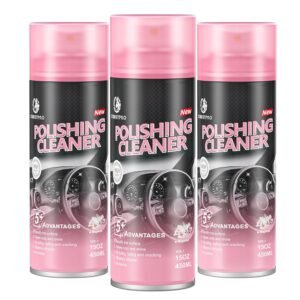 Polishing Cleaner for Car Interior Detailing、Rubber、Leather, 15 oz Aerosol Can (3)